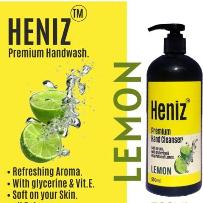 HENIZ HAND CLEANSER LEMON 500ML