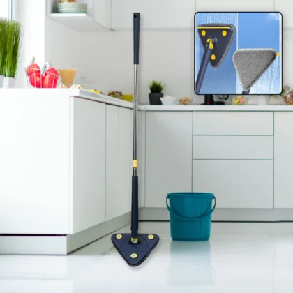 ROTATABLE ADJUSTABLE TRIANGLE CLEANING MOP